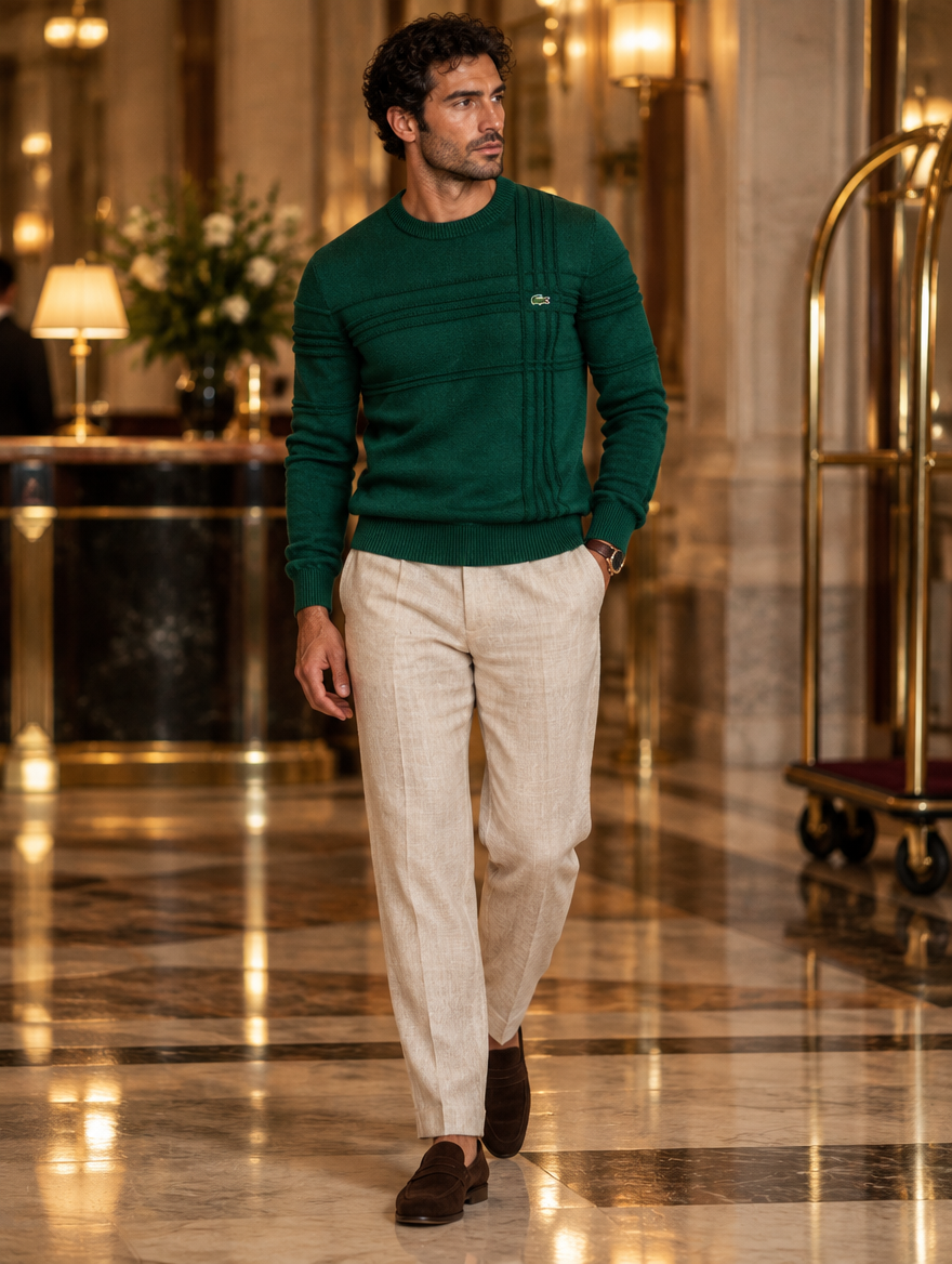 L.C Men's Textured Sweater (Clearance)