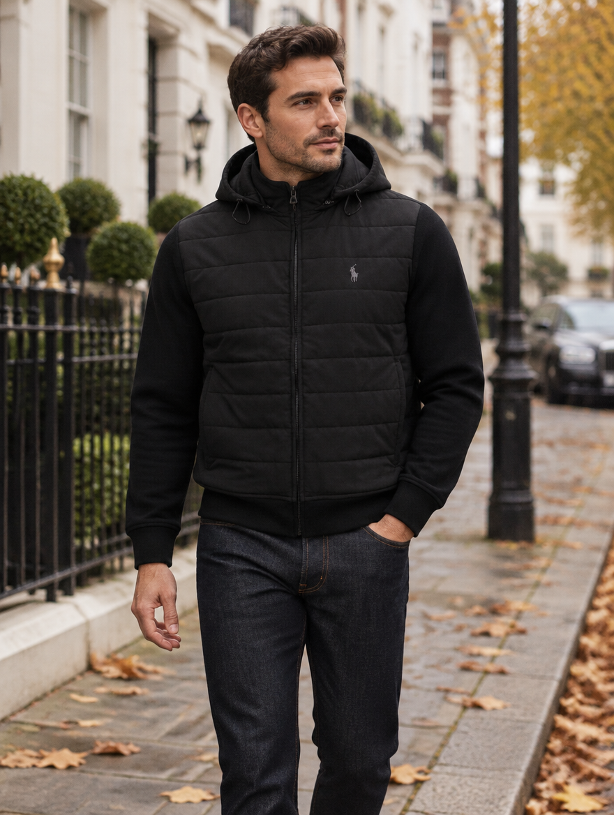 Men's Hybrid Hooded Jacket