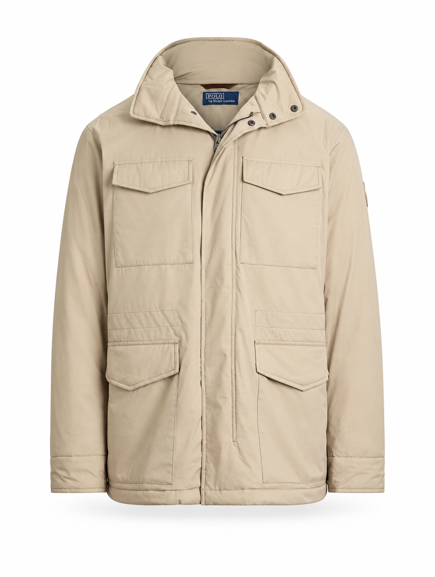 Men's Gabardine Hooded Field Jacket