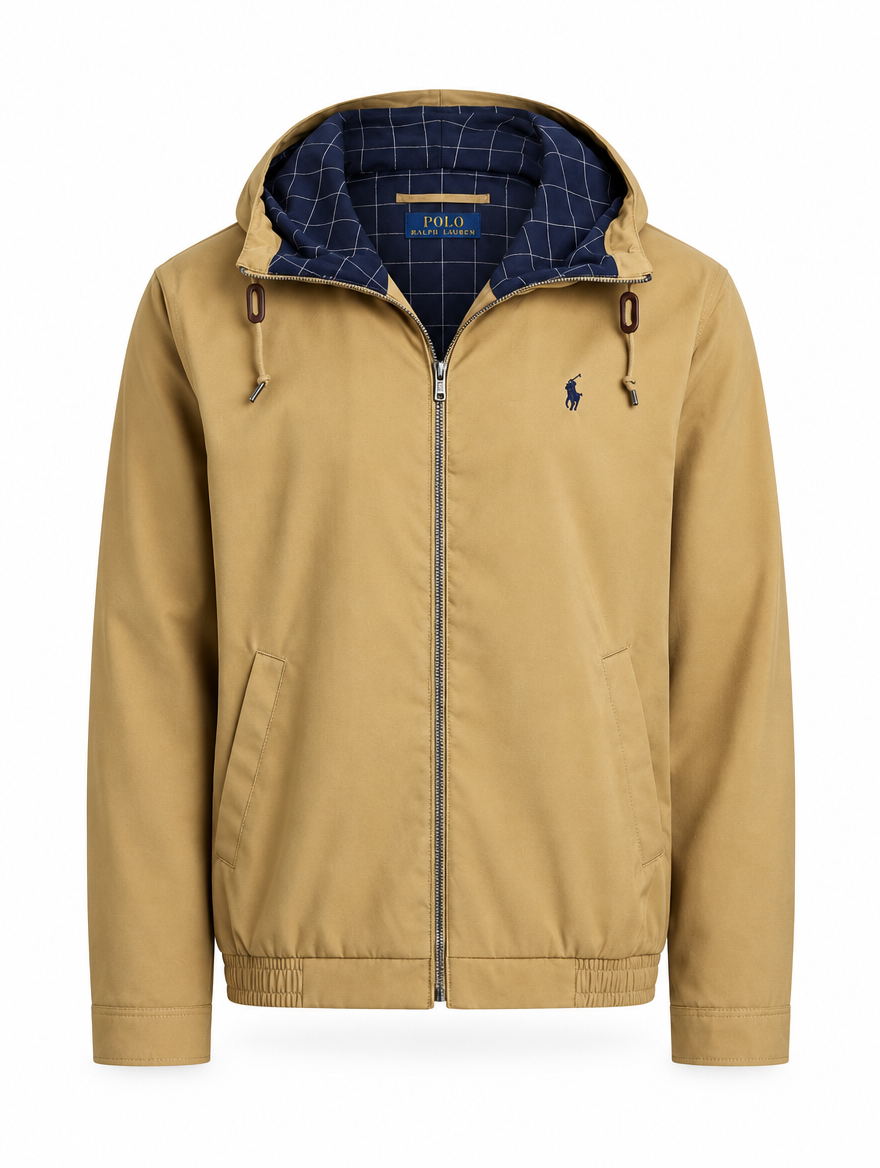 Men's Twill Hooded Jacket