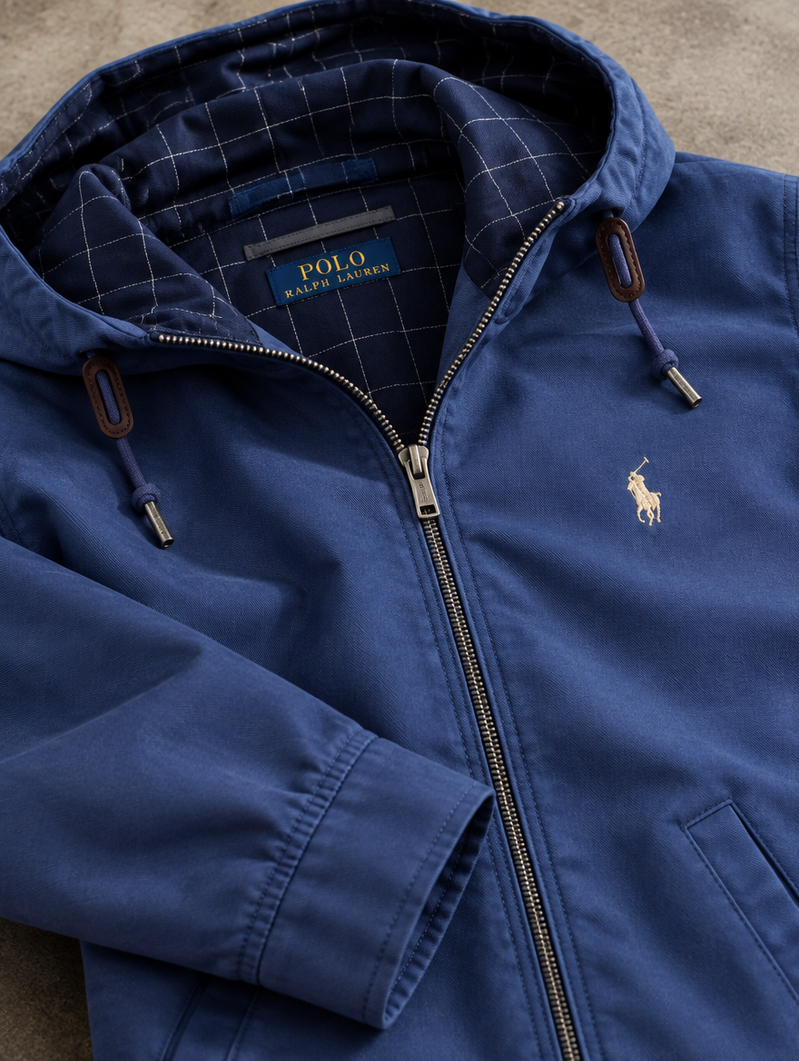 Men's Twill Hooded Jacket