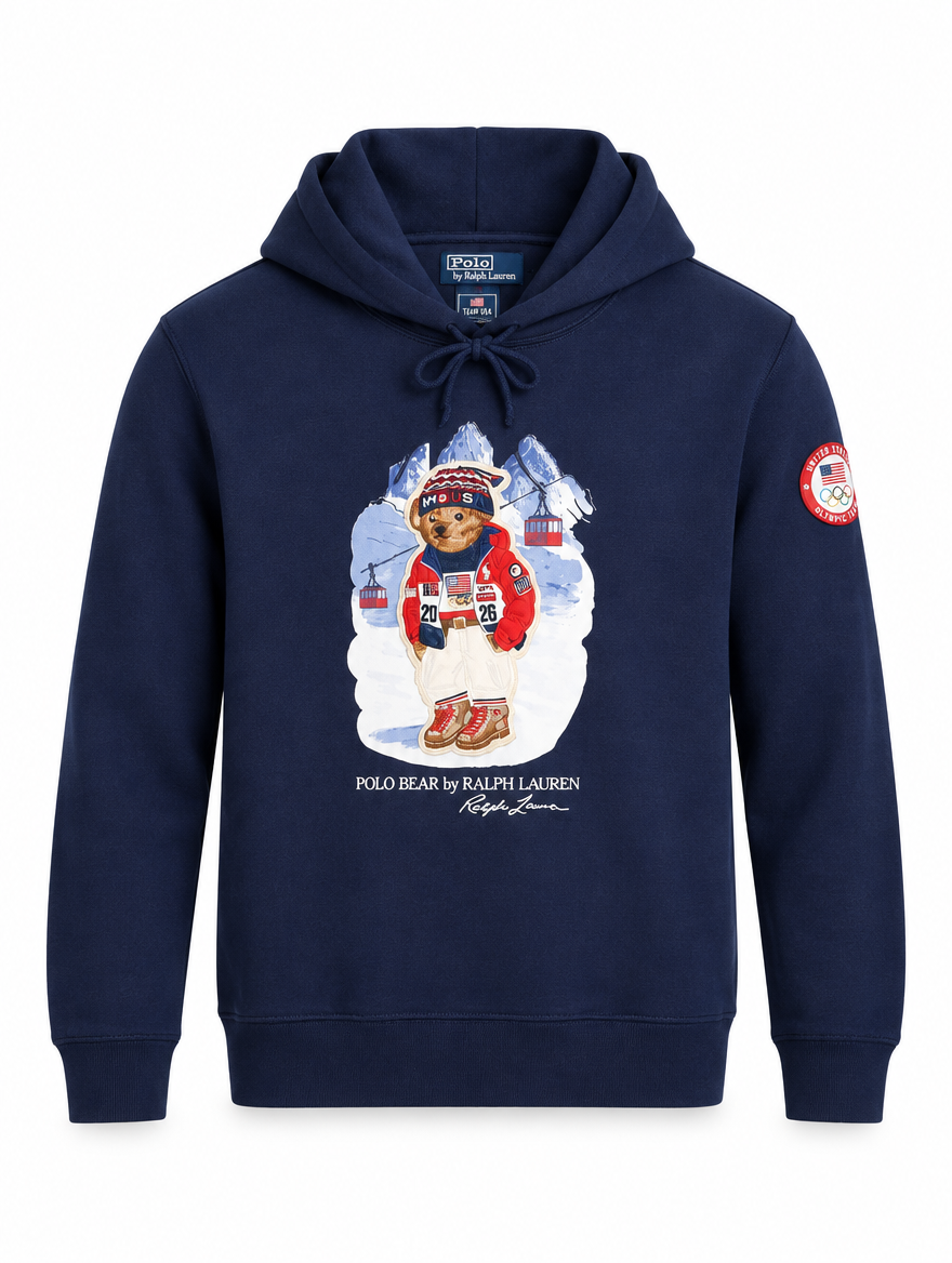 Men's Team USA Polo Bear Hoodie