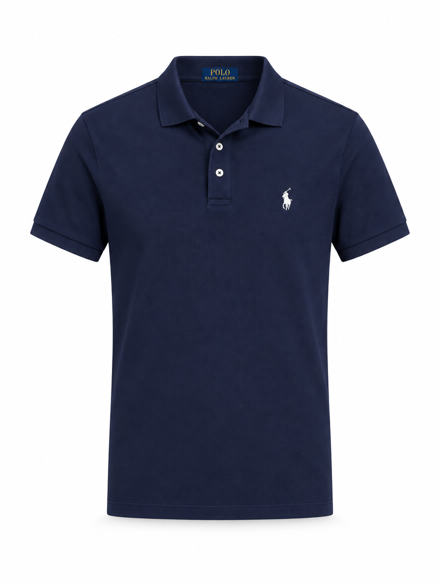Men's Custom Slim Fit Stretch Mesh Polo Shirt