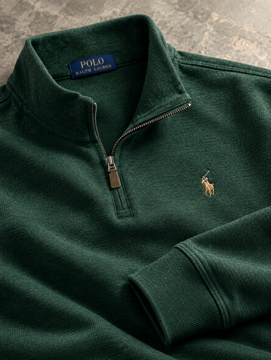 Men's Estate-Rib Quarter-Zip Pullover