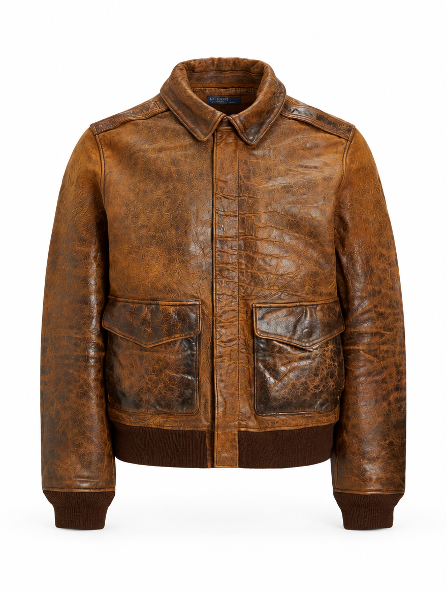 Men's Leather Flight Jacket