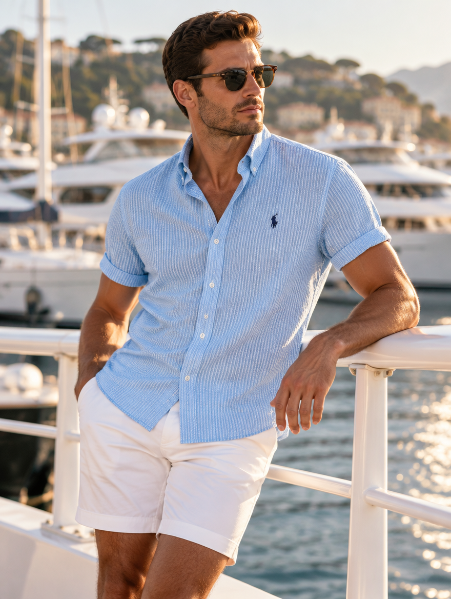 Men's Polo Hampton Collar Shirt
