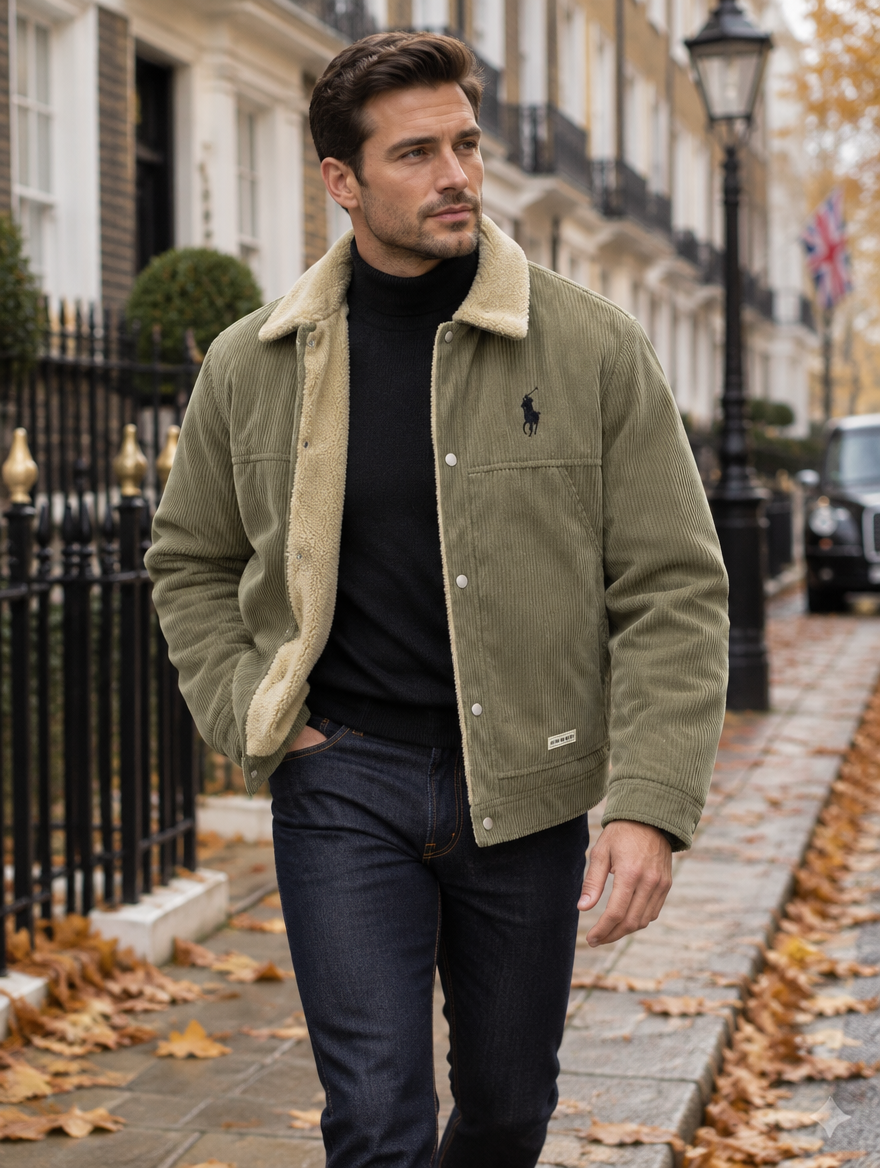 Men's Premium Corduroy Sherpa Lined Jacket - Clearance Sale