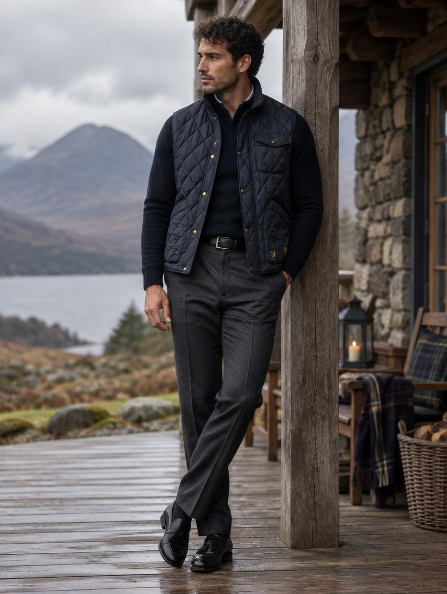 Men's Beaton Quilted Utility Gilet