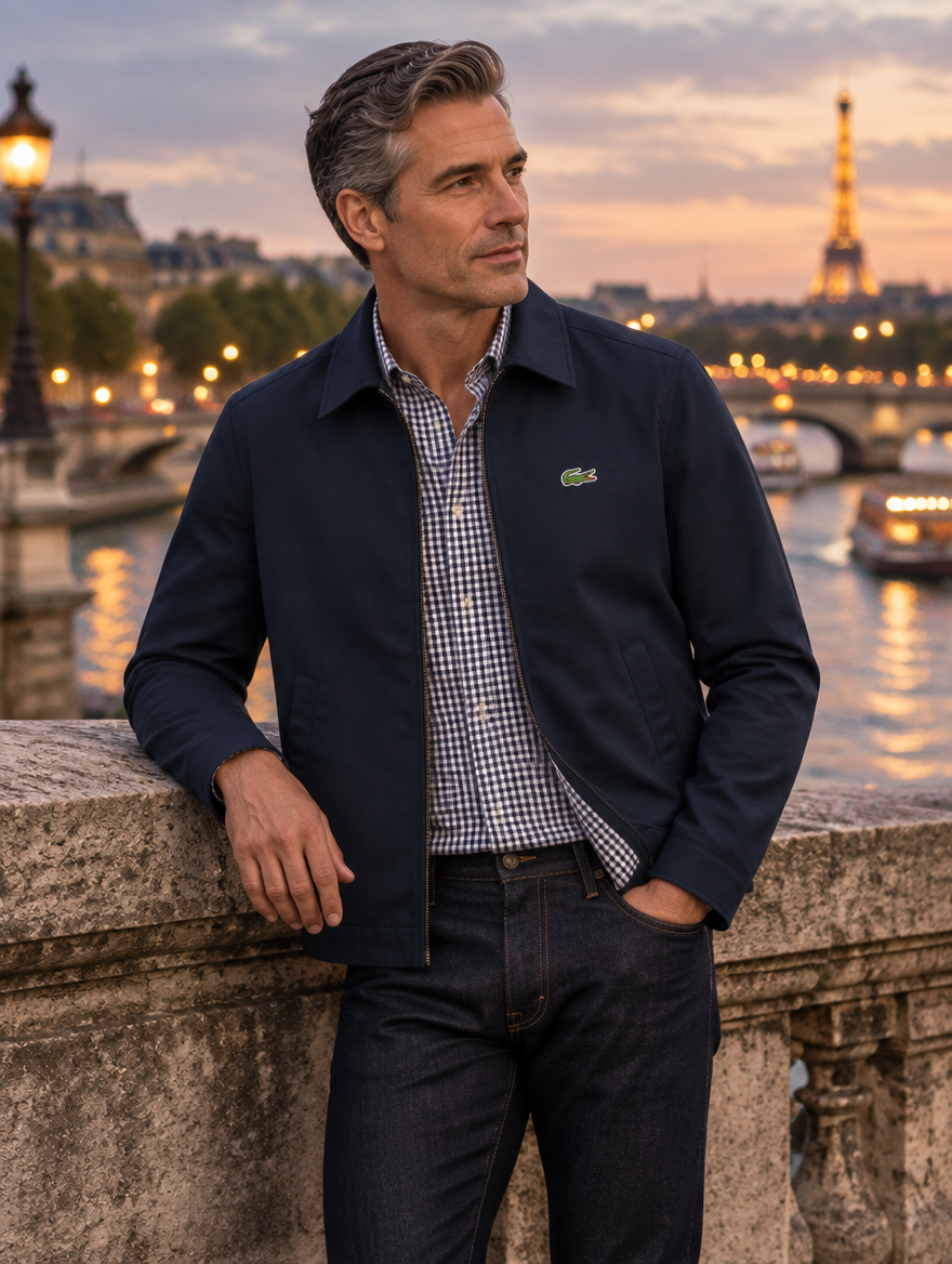 Men's Elegant Jacket with Zip - CLEARANCE SALE
