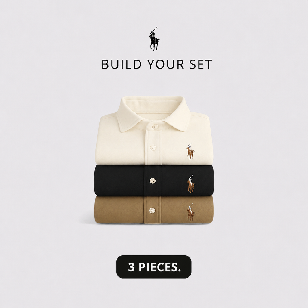RL 3-Piece Premium Dress Shirt Set
