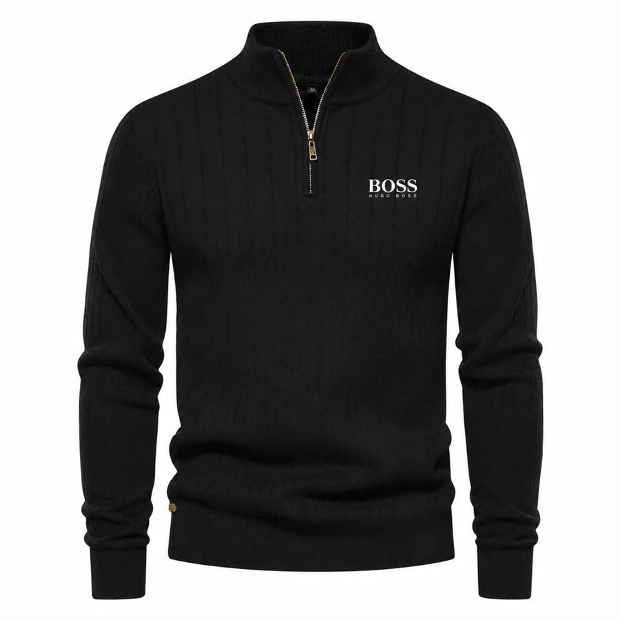 Men's ™ PREMIUM RIBBED QUARTER-ZIP SWEATER