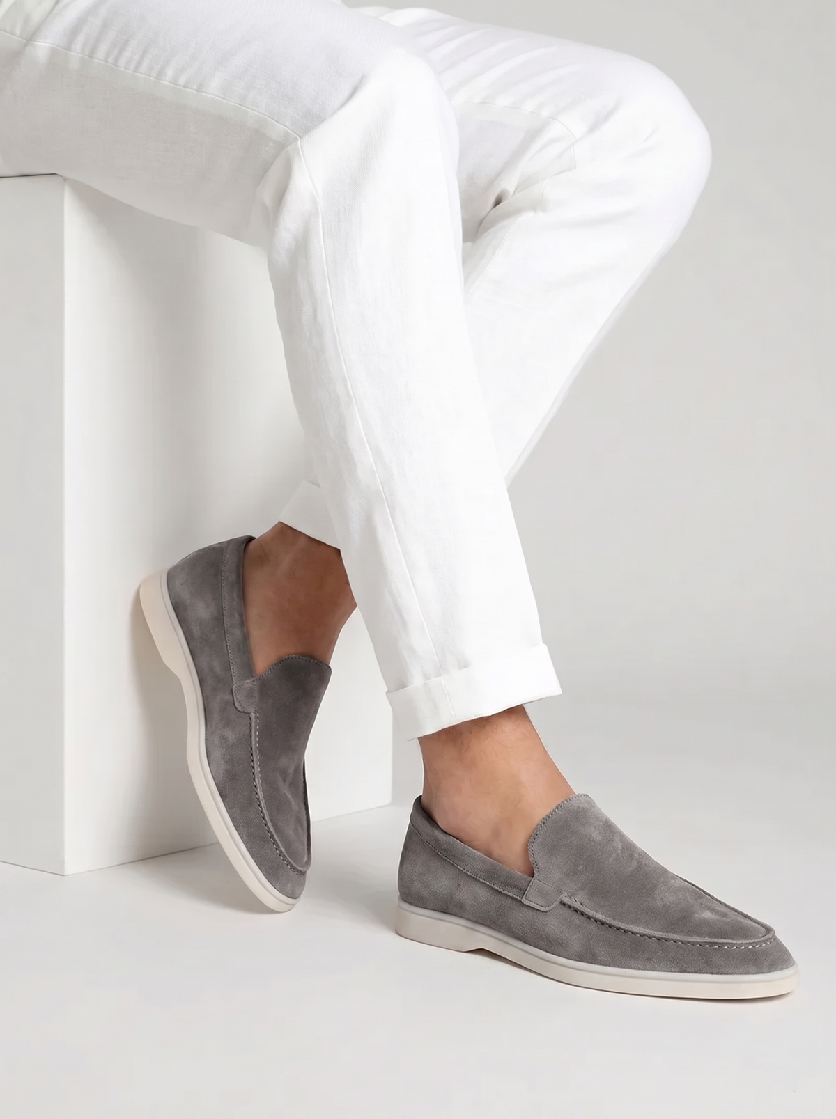 Grey Yacht Loafers