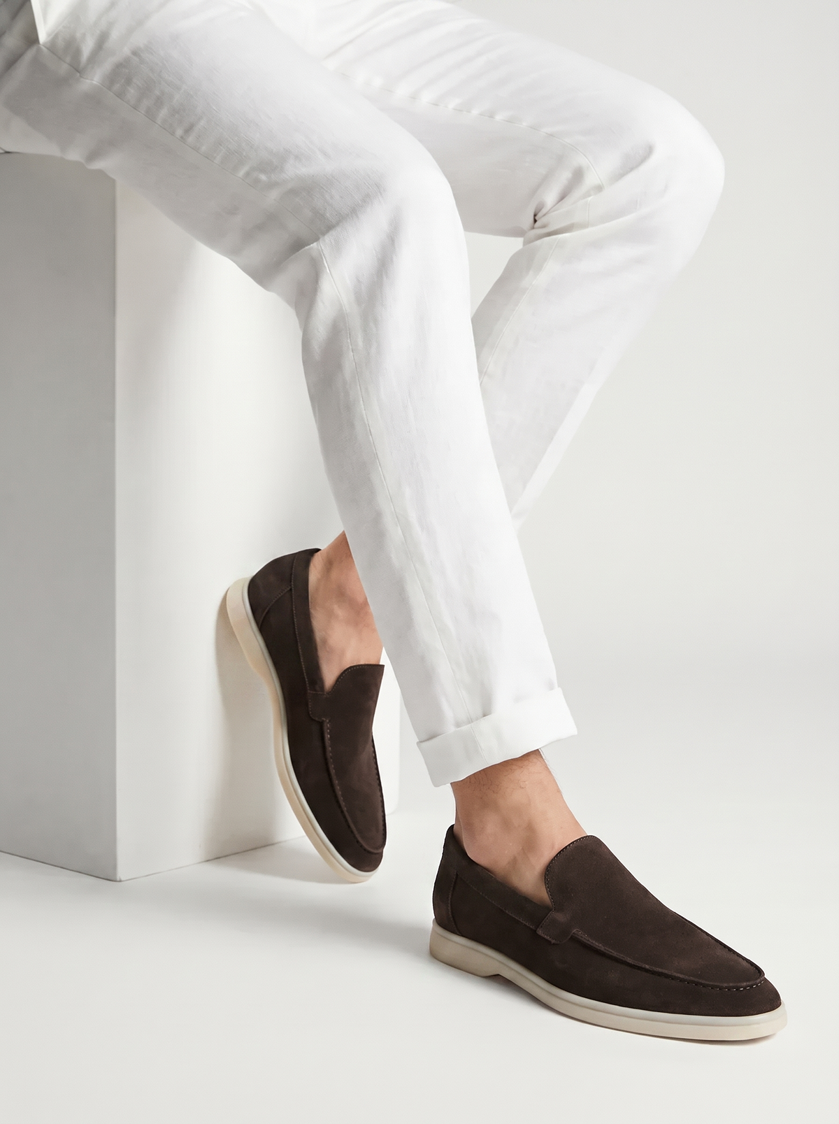 Warm Grey Yacht Loafers