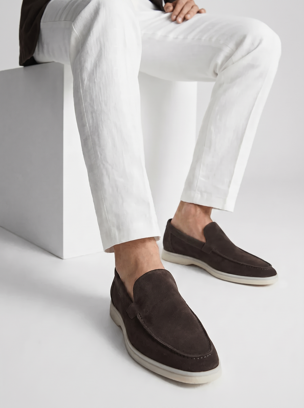 Warm Grey Yacht Loafers