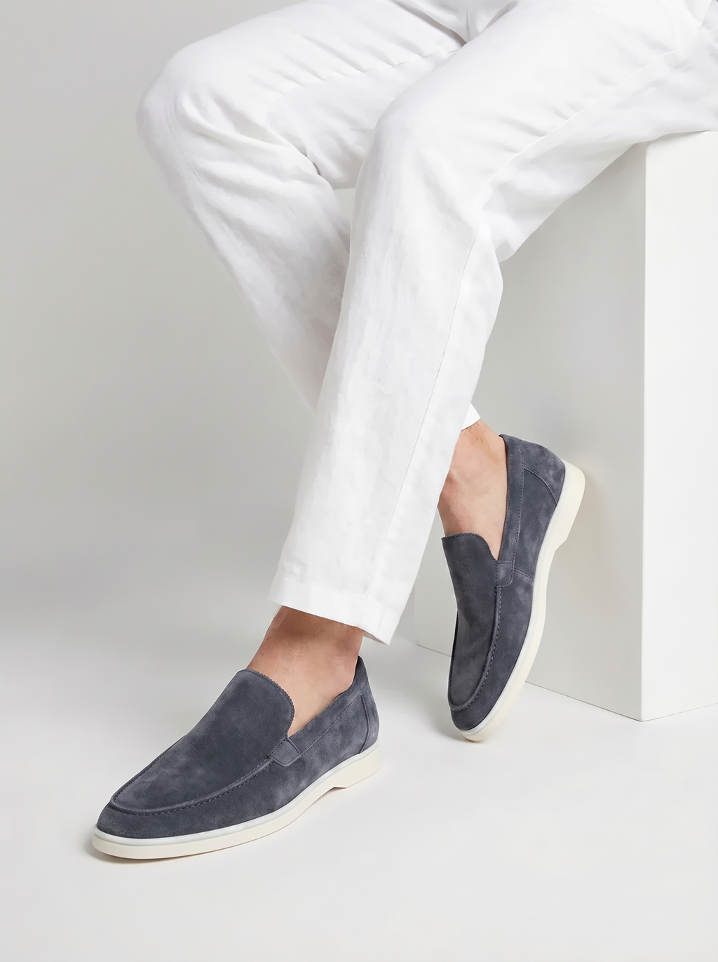 Steel Blue Yacht Loafers