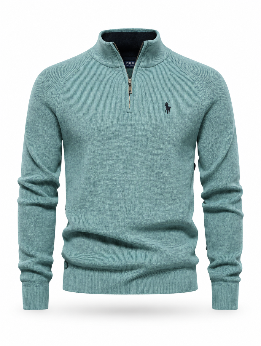 Men's Style & Comfort Premium – Half-Zip Jumper + FREE Classic Shirt