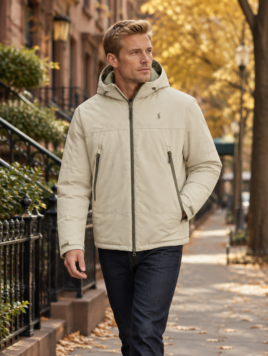 Men's Insulated Hooded Jacket