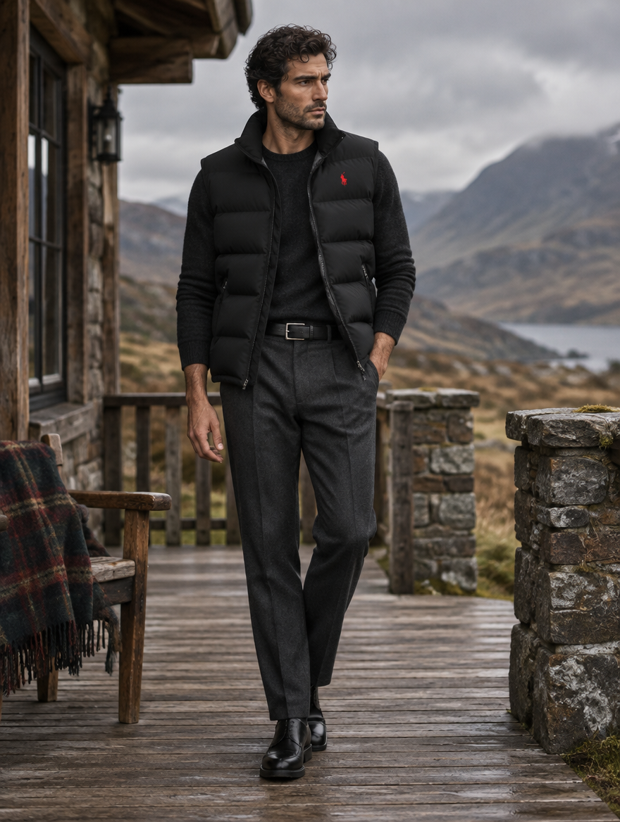 Men's Insulated Down Puffer Waistcoat