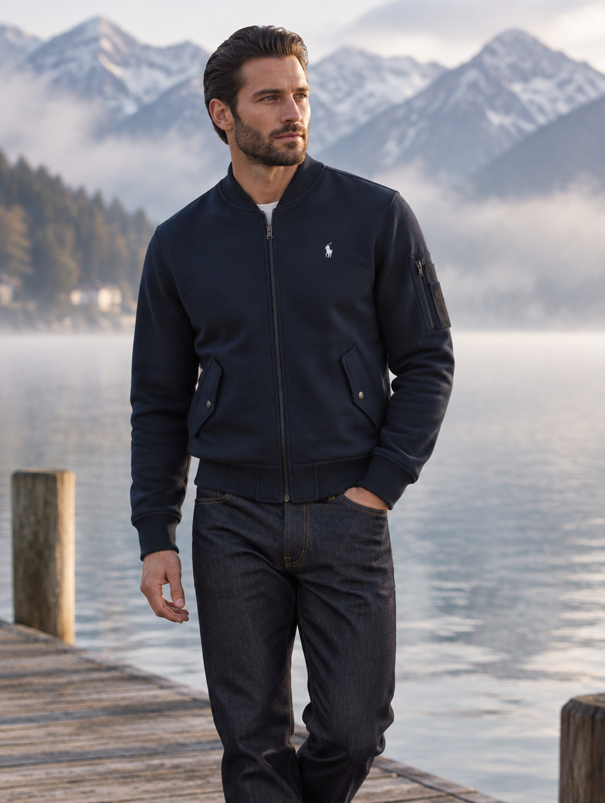 Men's Double-Knit Bomber Jacket