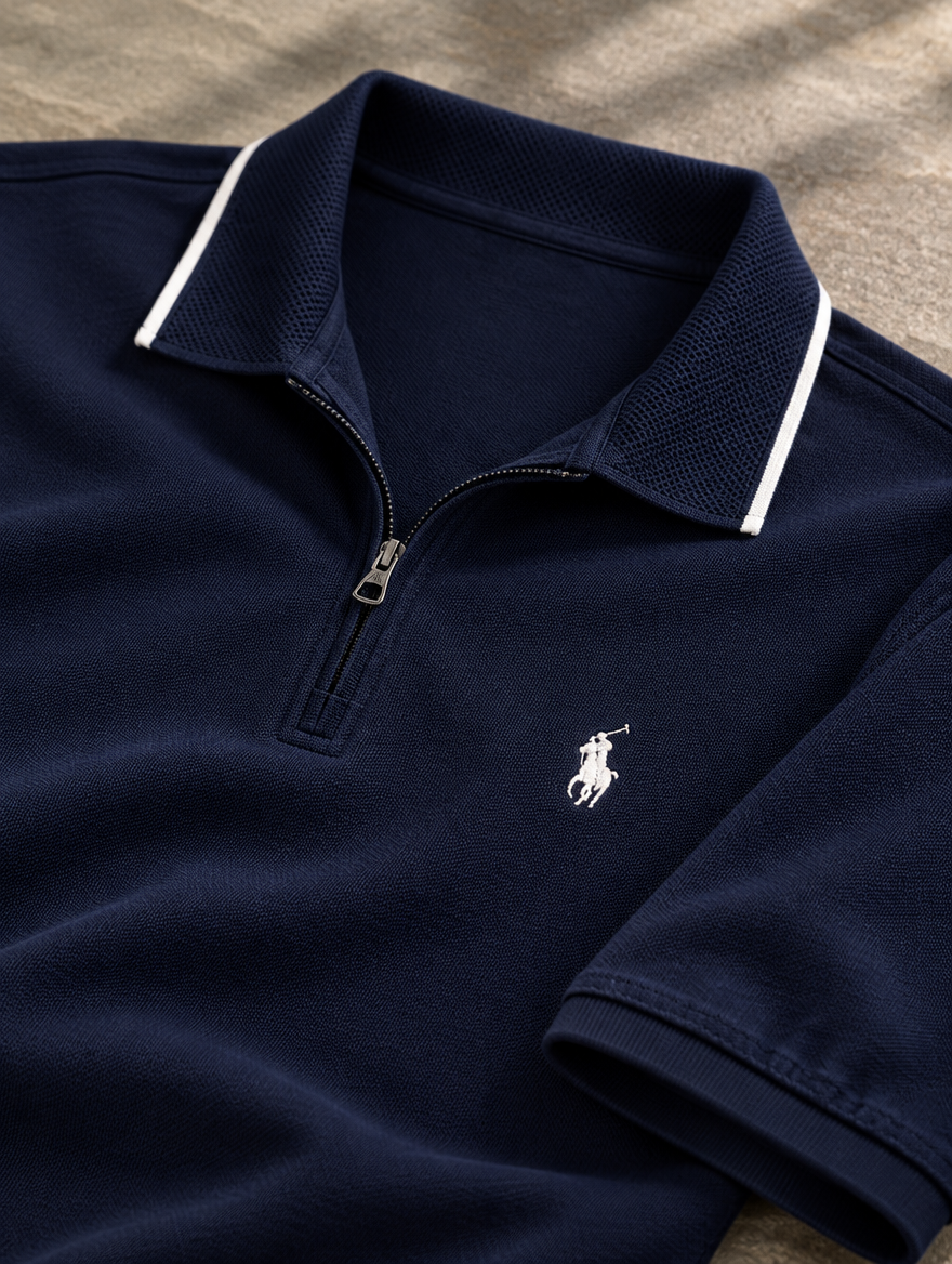 Men's Classic Fit Stretch Mesh Polo Shirt