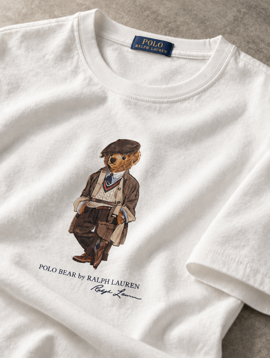 Men's Polo Bear Jersey T-Shirt Classic Fit