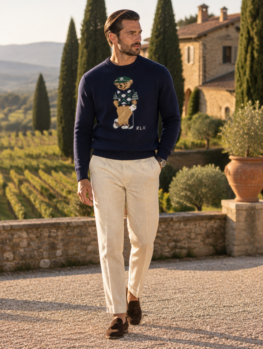 Men's Polo Bear Performance Sweater