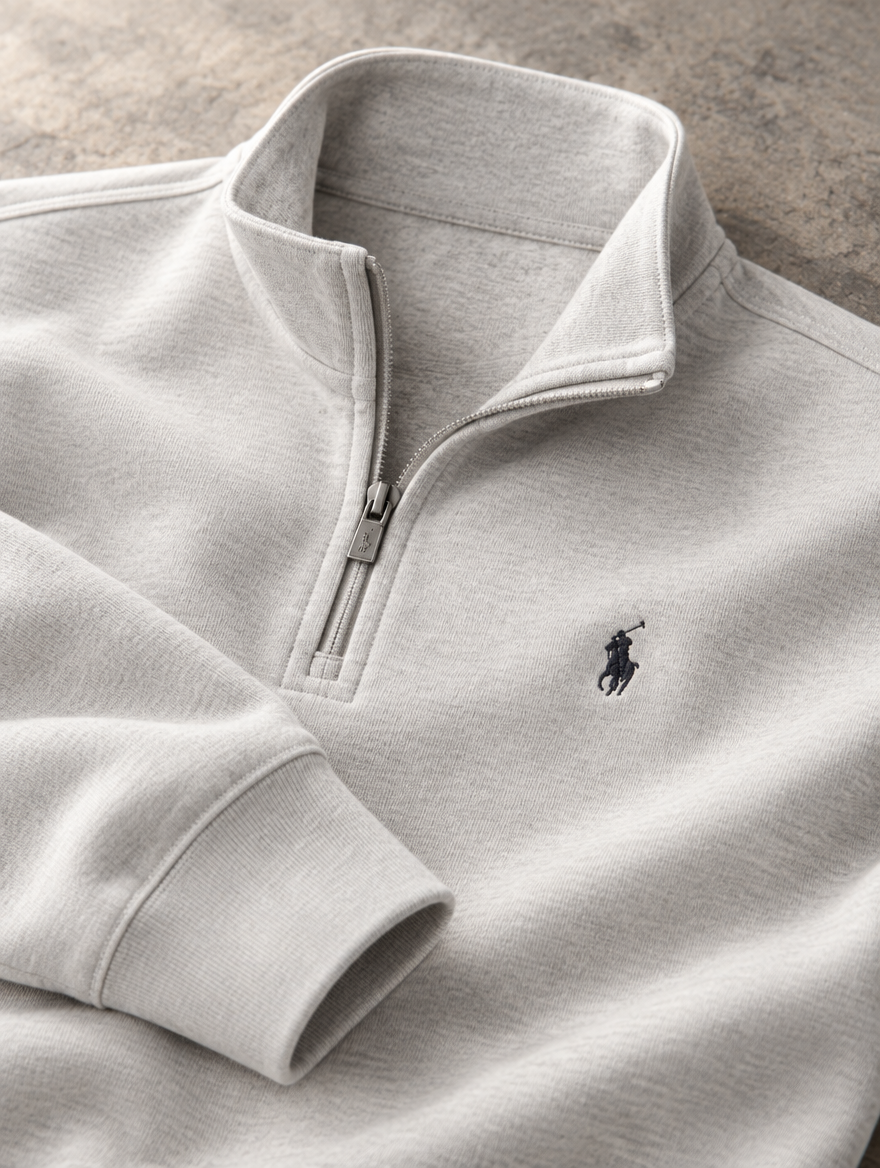 Men's Double-Knit Mockneck Pullover