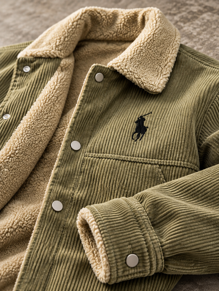 Men's Premium Corduroy Sherpa Lined Jacket - Clearance Sale