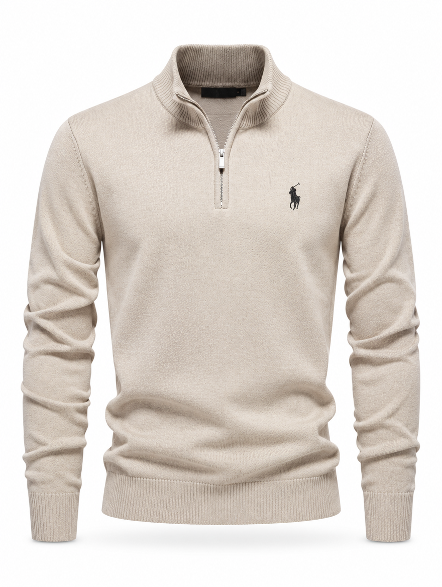 Men's Premium Half-Zip Knit Sweater - Clearance Sale