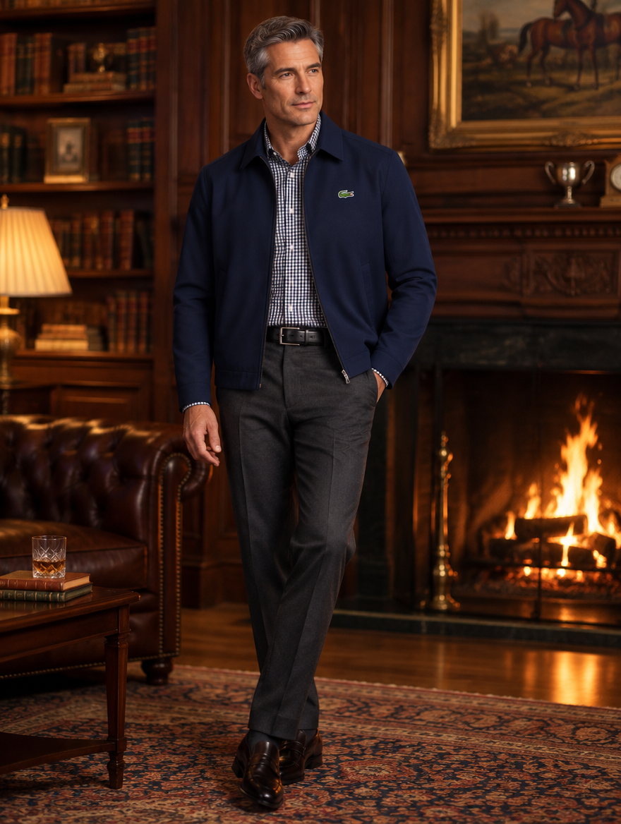 Men's Elegant Jacket with Zip - CLEARANCE SALE