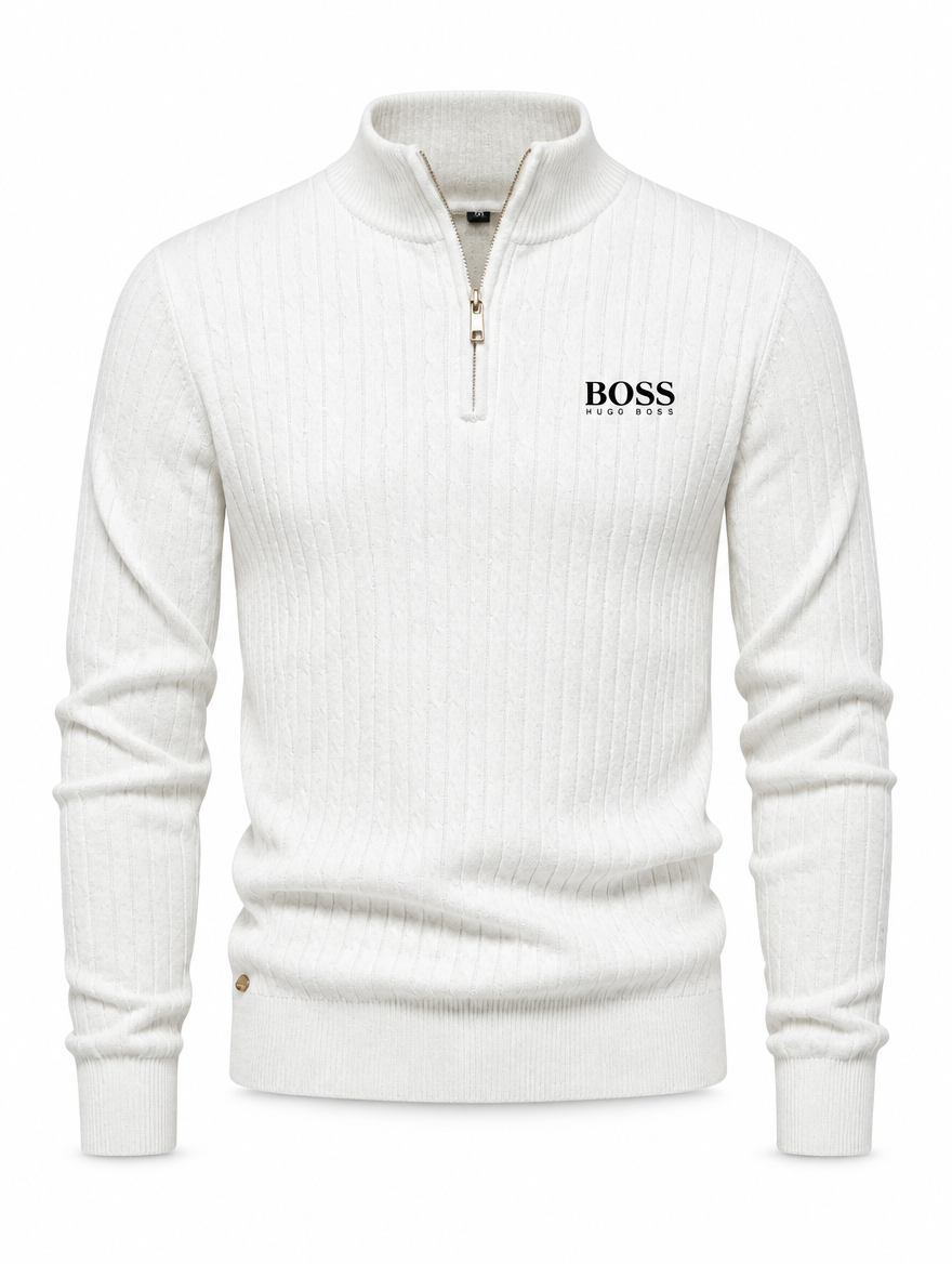Men's ™ PREMIUM RIBBED QUARTER-ZIP SWEATER