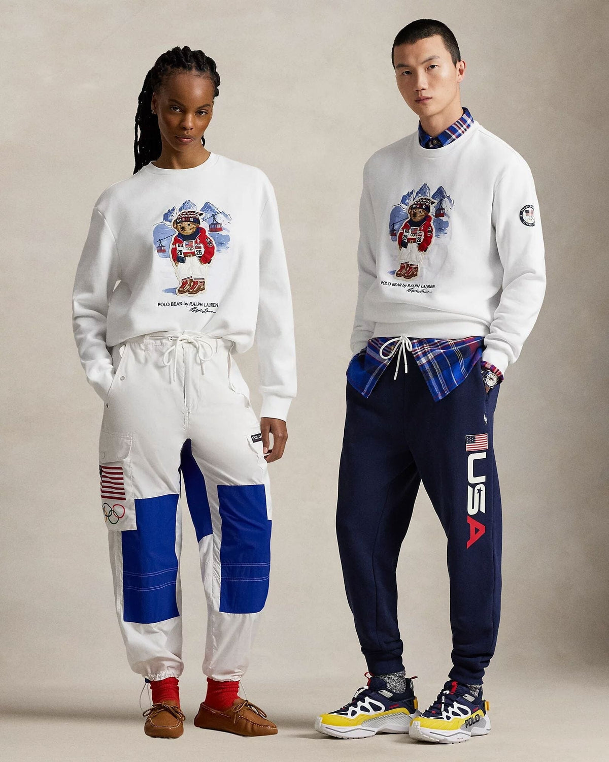 Men's Team USA Polo Bear Sweatshirt